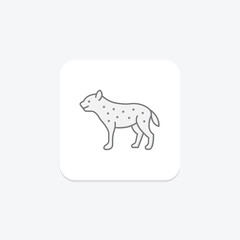 Hyena, vector, pixel perfect, illustrator file