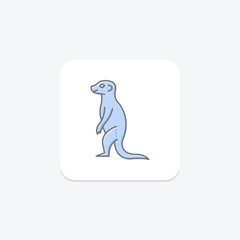 Obraz premium Meerkat, vector, pixel perfect, illustrator file