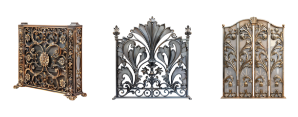 Exquisite Decorative Metalwork Panels Showcasing Ornate Intricate Designs for Luxurious Interiors
