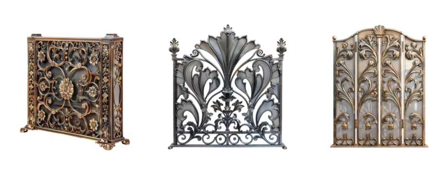 Exquisite Decorative Metalwork Panels Showcasing Ornate Intricate Designs for Luxurious Interiors