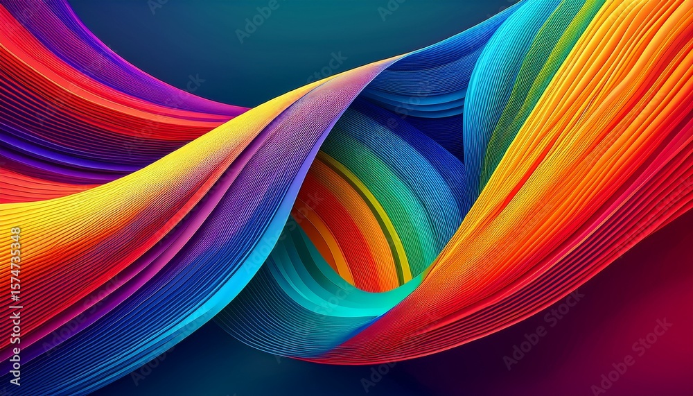 Poster abstract backgrounds with color lines pattern design with gradient graphic shapes 3d dynamic waves m