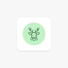 Reindeer, vector, pixel perfect, illustrator file