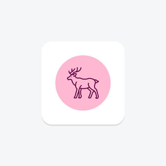 Caribou, vector, pixel perfect, illustrator file