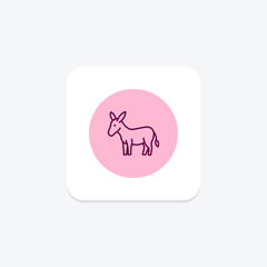 Wild Donkey, vector, pixel perfect, illustrator file
