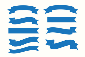 A colorful collection of ribbon and banner vector designs for awards and celebrations