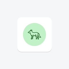 Maned Wolf, vector, pixel perfect, illustrator file