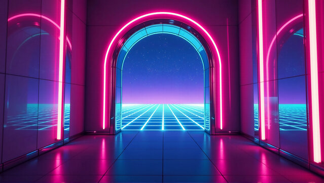 Arcadian Neon Portal