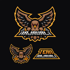 Fototapeta premium Eagle Mascot E sport Logo Design