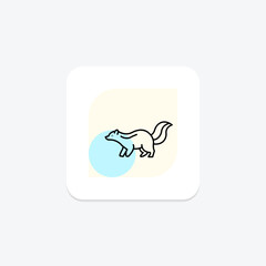 Skunk, vector, pixel perfect, illustrator file