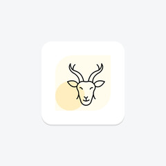 Markhor, vector, pixel perfect, illustrator file