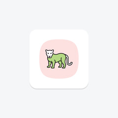 Cougar, vector, pixel perfect, illustrator file