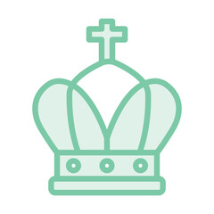 Royal  duotone line icon , vector, pixel perfect, illustrator file 

