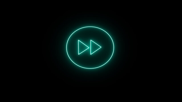 Fast Forword icon. Modern user media interface directional fast forward arrow icon