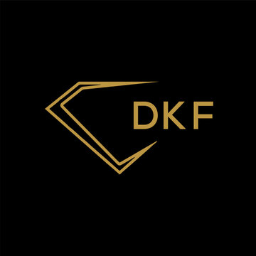 DKF Letter Initial Logo Design Template Vector Illustration