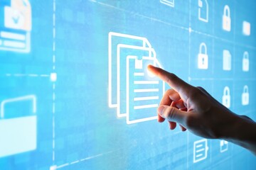 Digital Document Selection with Secure Data Icons