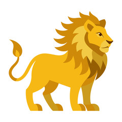 Regal Roaring Lion Silhouette