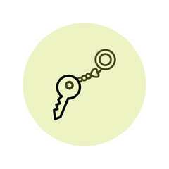 Key chain pentaglow , vector, pixel perfect, illustrator file 
