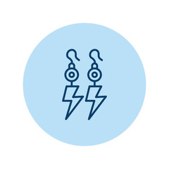 Thunder Earring pentaglow , vector, pixel perfect, illustrator file 

