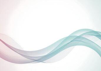 Obraz premium Serene Wave A Minimalist Abstract Design with Gradient Colors for Backgrounds and Overlays, great for digital design.
