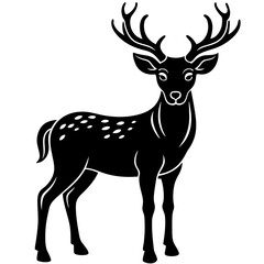 Fototapeta premium deer silhouette vector