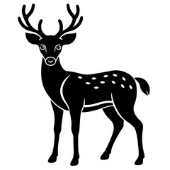 Fototapeta premium deer silhouette vector