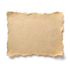 Texture of old torn paper with space for text, message or image isolated