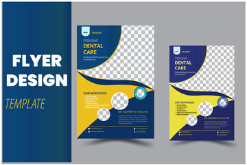 Professional creative medical flyer design template