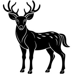 Fototapeta premium deer silhouette vector