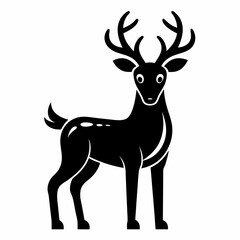 Obraz premium deer silhouette vector