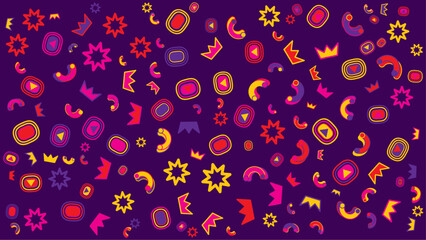 Colorful abstract pattern of shapes. Vector for abstract background, presentation, website, and creative poster.