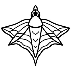 Stealth Bird Vector Silhouette