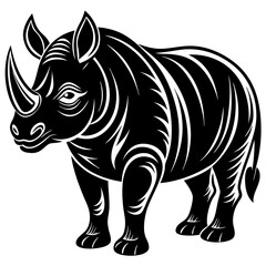 Fototapeta premium rhino vector illustration