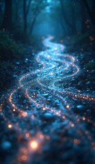 Enchanted Woods Pathway: A Mystical Stardust Journey