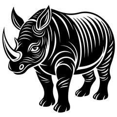 Obraz premium rhino vector illustration