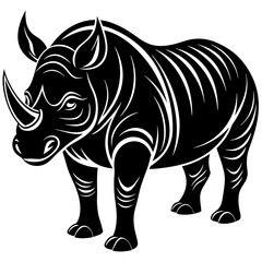 Fototapeta premium rhino vector illustration