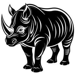 Fototapeta premium rhino vector illustration