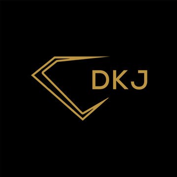 DKJ Letter Initial Logo Design Template Vector Illustration