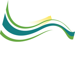 abstract wave background design of a logo created using adobe illustrator on a transparent background