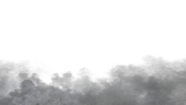 White and dark Smoke overly on isolated transparent background,white and dark fog overly,PNG