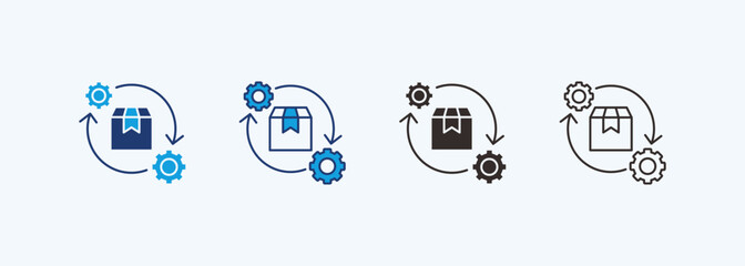 Progress Icon Set Multiple Style Collection