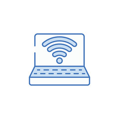 Wifi Connection icon design with white background stock illustration