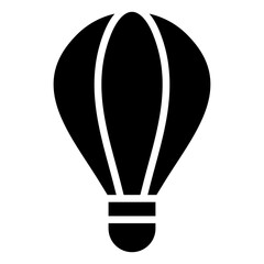 Obraz premium The icon of a flying gas balloon for outdoor activities, vacations, or exploration depicts the sensation of flight or freedom associated with travel and tourist destinations.