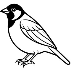 Majestic Sparrow Silhouette