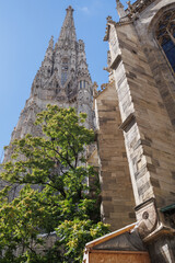 Detail of St. Stephen's Cathedral in Vienna, Austria