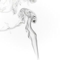 smoke on white background by Generated AI