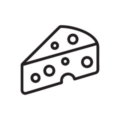 A slice of cheese in simple graphics: A simple, illustrative rendition of a cheese slice. this simple drawing focuses on the essential shape and features of the item.