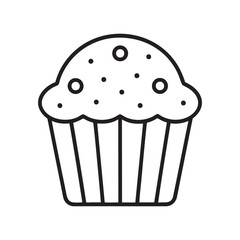 chocolate muffin isolated on white