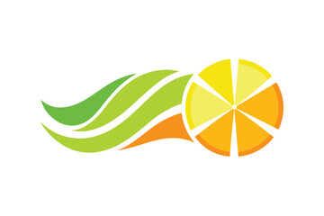 Flat Vector Illustration Of Sliced Citrus Wheels