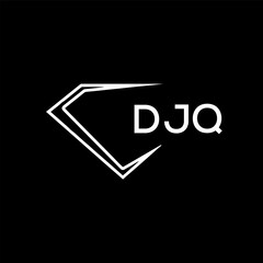 DJQ logo design on black  background.