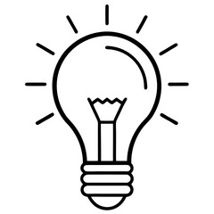 Creative Light Bulb Flat Icon